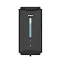 AIKE Distributeur de Savon Automatique 1100 ML, Commercial Distributeur de Savon Mural Inoxydable Noir, Distributeur de Savon Liquide pour Toilettes, Salles de Bains et Cuisines