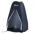 Wolfwise Pop up Toilettenzelt Umkleidezelt, Camping Duschzelt Outdoor Mobile Toilette Umkleidekabine Lagerzelt (Schwarz)