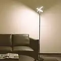 Linkind Floor Lamps for Living Room, 70”Tall Standing Lamps with Remote Control & Touch, 3000K-5000K Stepless Dimmable Floor Lamp, 24W Rotatable Uplighters for Living Room, Bedroom, Office