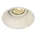 SLV 113141 Spot, projecteur, plafonnier, Lampe encastrée LED, éclairage d'intérieur/GU10, Acier, GU10, Horn-T QPAR51 50W Blanc Mat