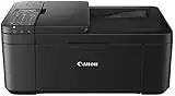 Canon PIXMA TR4550 Drucker Farbtintenstrahl Multifunktionsgerät DIN A4 (Farbdruck, Scanner, Kopierer, Fax, 4 in 1, 4.800 x 600 dpi, USB, WIFI, WLAN, Duplexdruck, Print App), schwarz