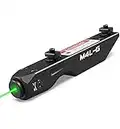 VOTATU M4L-G Green Laser Sight Compatible with M-Lok Rail Surface, Ultra Low-Profile Tactical Rifle Laser Sight with Strobe Function Magnetic Rechargeable