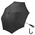 RIOGOO Parapluie Parasol Poussette Universal 50+ UV protection solaire pour bébé et nourrisson avec poignée parapluie pour landau-Noir