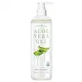 NTRSNS NaturSense Organic Aloe Vera Gel from 100% Pure Aloe–Great for Hair, Scalp, Face, Dry Skin, Acne, Sunburn, Sensitive Skin–Unscented, USDA Certified–12 oz.