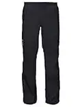 VAUDE Regenhose Herren Drop Pants lI, wasserdichte Outdoorhose für Fahrrad, leichte Überhose, atmungsaktive Fahrradhose schwarz, schnell überziehbar