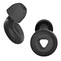 Ear Plugs for Sleeping Noise Cancelling - NRR 25 dB, Super Soft Reusable Silicone Earplugs for Noise Reduction, Concerts, Motorcycle, Travel Black
