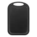 Laughify Plastic Chopping Block Meat Vegetable Cutting Board Non- Anti Overflow With Chopping Board Black
