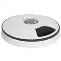 PawHut Distributeur de Nourriture pour Animaux de Compagnie Intelligent gamelle d'alimentation mangeoire Automatique pour Chien et Chat 6 Compartiments Fonction de Musique minuterie Blanc Gris