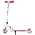 BELEEV Scooter for Kids Ages 3-12, 2 Wheel Folding Kick Scooter for Children Girls and Boys, 3 Adjustable Height, LED Light Up Wheels, Lightweight Scooter with Sturdy Frame, Kickstand, 143lbs Capacity