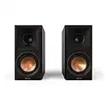 Klipsch Reference Premiere RP-500M II Bookshelf Speaker Pair with Larger 90° x 90° Hybrid Tractrix® Horn, 1” Tweeter, 5.25” Cerametallic Woofers for Room-Filling Home Theater Sound in Ebony