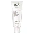 RoC - Soleil-Protect Anti-Rides Fluide Lissant SPF 50 - Hydratant pour le Visage - Réduit les Rides - Crème Solaire - Résistant à l'Eau - 50 ml