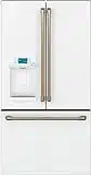 CAFE GE CYE22TP4MW2 Caf0233 22 Cu.Ft. Matte White Counter-Depth French Door Refrigerator