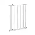 Safety 1st Easy Close Extra Tall Gate, Pressure Fit Safety gate for Toddlers and Dog, 91 cm high, for widths 73-80 cm extendable up to 94 cm with extensions sold separately, in Metal, Colour white