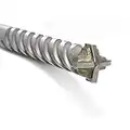 Fischer D-SDX Punta trapano 5 mm Cilindrica a Quattro Taglienti, per Muro Calcestruzzo e Pietra, Placca al carburo di tungsteno, per comune Trapano e Avvitatore con attacco Cilindrico, 545691