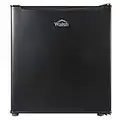 Walsh WSR17BK Compact Refrigerator, 1.7 Cu.Ft Single Door Fridge, Adjustable Mechanical Thermostat with Chiller, Reversible Doors, Black