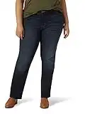 Lee Women's Legendary Mid Rise Straight Leg Jean, Nightshade, 18 Plus