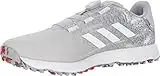 adidas Herren S2G Boa, Stacheln, breit Golfschuh, Grey Two/Footwear White/Grey Three, 42 2/3 EU