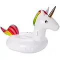 Bramble - Large Inflatable Unicorn Ring Pool Swimming Float - 200x100x90cm