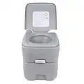 Samger 20L WC da Chimico Campeggio Toilette Portatile con Coperchio WC Staccabile Gabinetto Bagni Chimici da Campeggio Capacità di Carico Massima 130KG WC Chimico Portatile per Casa, Camper