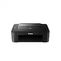 Canon PIXMA TS3350 - Stampante multifunzione a getto d'inchiostro a colori (stampa, scansione, copia, display LCD da 3,8 cm, WLAN, Print App, 4800 x 1200 Dpi), colore: Nero