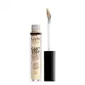 NYX Professional Makeup Anti-Cernes, Correcteur, Contouring, Tenue 24h, Can't Stop Won't Stop Contour Concealer, Waterproof, Fini Mat, Formule Vegan, Teinte : Pale (01)