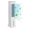 Igenix IG9706 Evaporative Air Cooler with Remote Control and LED Display, 3 Fan Speeds with Oscillation Function, 7 Hour Timer and 5 Litre Water Tank for Home or Office Use, White