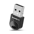 Bluetooth USB 5.1, Adaptador Bluetooth para PC, Bluetooth USB Dongle Transmisor y Receptor para Ordenador, Portatil, Ratón, Teclado, Altavoz, Compatible con Windows 7/10/11