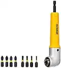 DEWALT DT71517T-QZ Set Composto da 10 Pezzi Assortiti, PH2 x2, PZ2 x3, T10, T15, T20, T25, Adattatore Magnetico Angolare