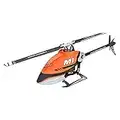 OMPHOBBY M1 Hubschrauber Ferngesteuert, Dual Brushless Motors Mini RC Flugzeug, für Erwachsene 3D-Fernbedienungs Hubschrauber mit Direktantrieb Helikopter-BNF Omp Prot Orange