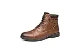 IVACHY Mens Smart Business Work Office Ankle Boots Zip Lace-up Dress Shoes