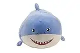 Linzy Plush 15" Smoochy Pals Shark, Ultrasoft Stuffed Animal Plush Toy, Cute Squishy Hugging Plush Pillow Pet, for Kids, Room Decoration, Travel, Blue