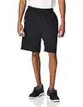 Russell Athletic Men's Cotton Performance Baseline Short, Black, Large