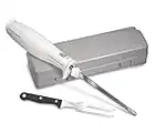 Hamilton Beach Electric Knife for Carving Foam & More, Storage Case & Serving Fork Included, White (74250R)