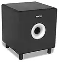 Fenton SHFS08B Subwoofer Caisson de Basse Amplifié 8"" Noir, Actif, 200 Watts, Bass-Reflex, Qualité sonore optimale, Caisson de Basse pour Home Cinéma ou HiFi