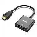 BENFEI HDMI to VGA, HDMI to VGA Adapter (Male to Female) with Audio Compatible for Laptop, Xbox 360 One, PS4 PS3, Mac Mini