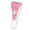 Remington WDF4821US Smooth & Silky Electric Shaver for Women, 3-Blade Cordless Foil Shaver and Bikini Trimmer for Wet or Dry Use, Pink