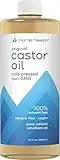 Home Health Original Castor Oil - 32 Fl Oz - Promotes Healthy Hair & Skin, Natural Skin Moisturizer - Pure, Cold Pressed, Non-GMO, Hexane-Free, Solvent-Free, Paraben-Free, Vegan (50132)