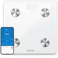 RENPHO Digital Scale for Body Weight and Fat, Smart Scale BMI Bathroom Elis 1 Weight Scales for People, Body Fat Scale with Body Composition Monitor, 400 lbs, White