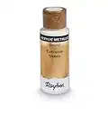 Rayher 35014617 Pintura metalizada con brillo adecuado, color oro de cachemira, 59 ml Pintura acrílica patentada