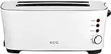 ECG St 13730 Grille-Pain 2 tranches, Plastic, Blanc