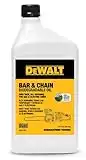 DEWALT Biodegradable Chainsaw Oil – High Performance, Non Toxic Professional Lubricant – Green, Eco-Friendly, Ultraclean, All Season Bar & Chain Lube, 32 oz