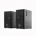 Edifier R2850DB 3-Way Active Speakers, 150W RMS Tri-Amp Speaker, 3-Way Powered Bookshelf Speaker, 2.0 Active Studio Monitor Speakers, Bluetooth V5.1 Wireless Speaker with Sub-Out, Black – Pair