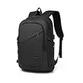 Laptop Backpack Anti-Theft Travel Business Computer Rucksack Work Bag with USB Charging Port Lightweight Water Resistant College School Bag for Men Women fits 15.6 Inch (Black)