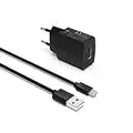 Superer Caricatore micro USB AC adatto per Amazon Kindle Fire HDX 8.9 pollici Fire 7 Fire 7 Kids Edition HDX 7 pollici HD 6 alimentatore di rete spina di alimentazione caricatore adattatore 5V2A 10W