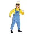 Disguise Kevin Minion Costume for Kids, Official Minions Rise of Gru Kevin Costume Outfit and Headpiece, Child Size Large (10-12)