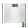 Salter 9009 WH3R Premium Ultimate Accuracy Electronic Scale, 180 Kg Maximum Capacity, Measures 50 g Increments, Step On for Readings, Carpet Feet, Weighing Scales, White,