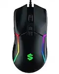 Black Shark Souris Gamer, Souris Gaming Souris Filaire Ergonomique PC–10 000 DPI réglables,7 Boutons,RVB Souris d'ordinateur avec Fil Mouse Gaming Optique Souris PC Ordinateurs Portables Windows Mac