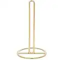 Gold Paper Towel Holder Countertop, OBODING, Kitchen Paper Towel Stand Holder for Kitchen Organization and Storage, Paper Towel Holders for Standard and Large Size Rolls (Gold)