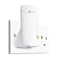 TP-Link AC750 Universal Dual Band Range Extender, Broadband/Wi-Fi Extender, Wi-Fi Booster/Hotspot with Ethernet Port, Plug and Play, Smart Signal Indicator, UK Plug (RE220) ,White