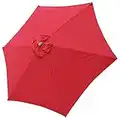 Yescom 9' Patio Umbrella Replacement Canopy 6 Rib Outdoor Yard Deck Cover Top Color Opt